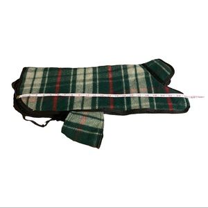 Dog Jacket Vest Flannel Green Red White Plaid Tartan
